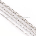 Factory price latest necklace designs cheap stainless steel long box chain to make jewelry